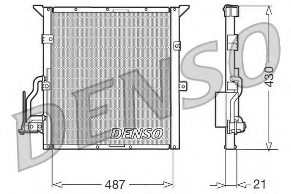 Радиатор кондиционера DENSO DCN05002