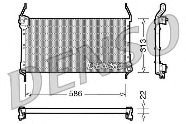 Радиатор кондиционера DENSO DCN09013