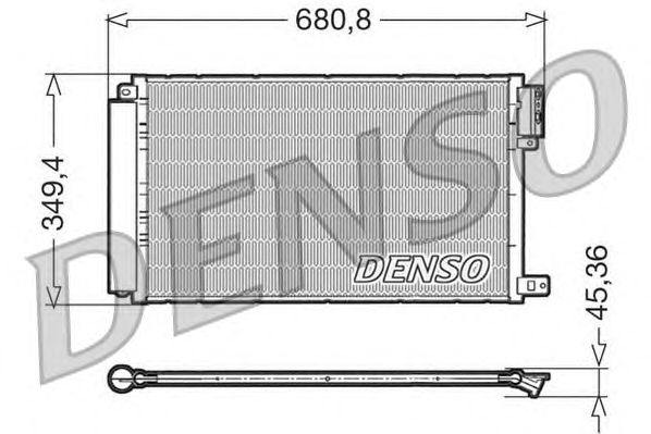 Радіатор кондиціонера DENSO DCN09300