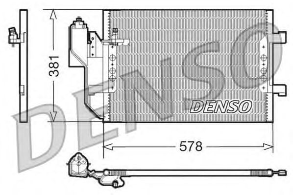 Радиатор кондиционера DENSO DCN17002