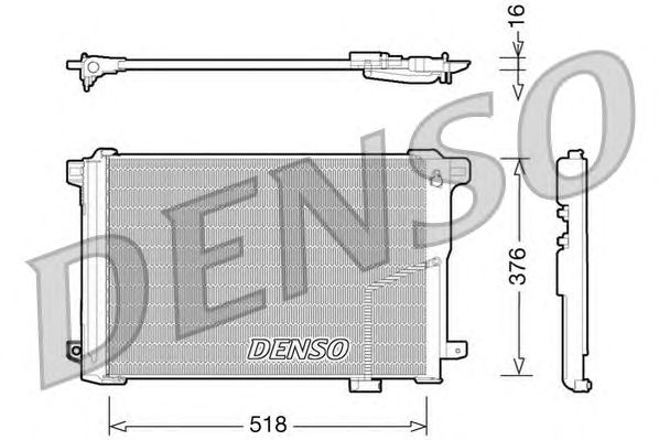 Радиатор кондиционера DENSO DCN17005