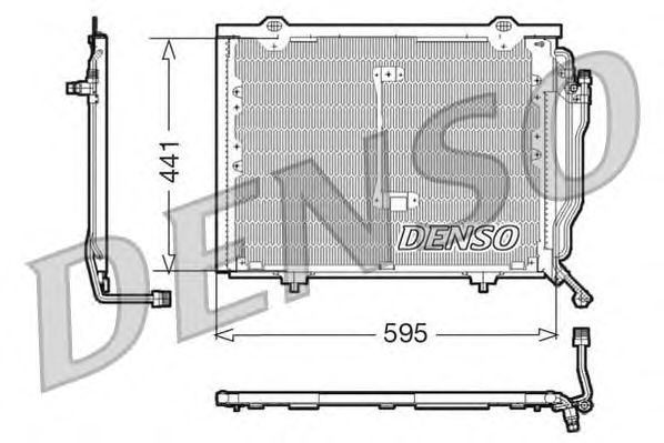 Радиатор кондиционера DENSO DCN17012