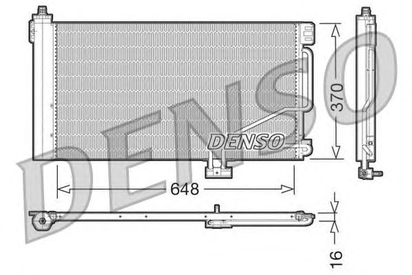 Радиатор кондиционера DENSO DCN17021
