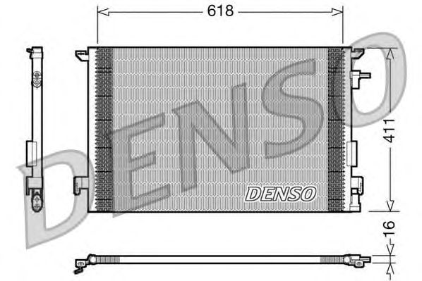 Радиатор кондиционера DENSO DCN20031