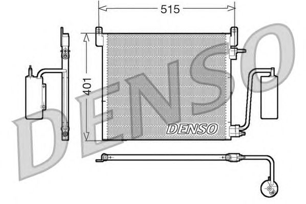 Радиатор кондиционера DENSO DCN20033