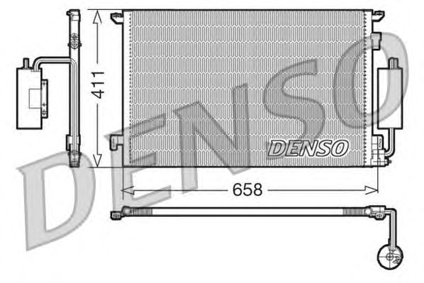 Радиатор кондиционера DENSO DCN20034