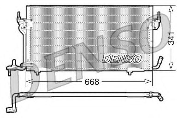 Радіатор кондиціонера DENSO DCN21011