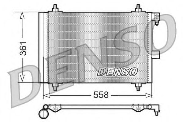 Радиатор кондиционера DENSO DCN21025