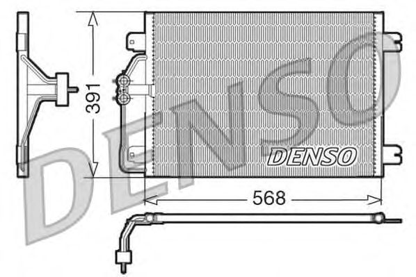 Радиатор кондиционера DENSO DCN23010