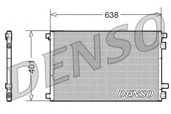 Радиатор кондиционера DENSO DCN23012