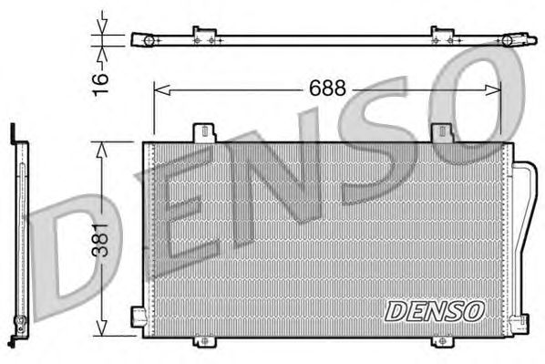 Радиатор кондиционера DENSO DCN23017