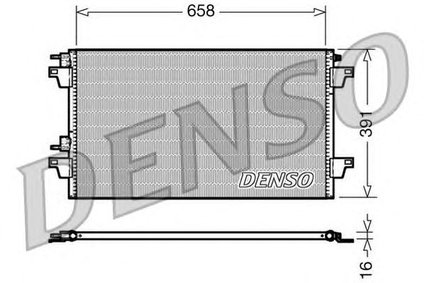 Радіатор кондиціонера DENSO DCN23018