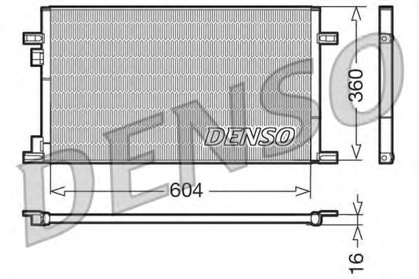 Радиатор кондиционера DENSO DCN23019