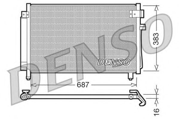 Радиатор кондиционера DENSO DCN36002