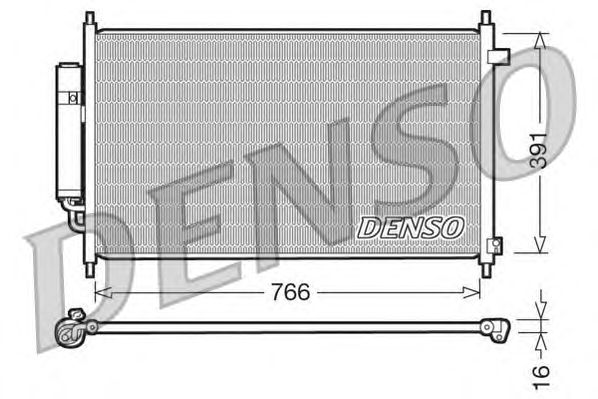 Радіатор кондиціонера DENSO DCN40004