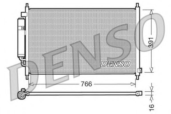 Радіатор кондиціонера DENSO DCN40005