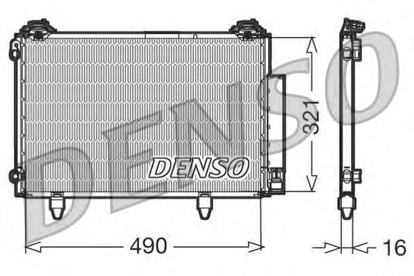 Радіатор кондиціонера DENSO DCN50002