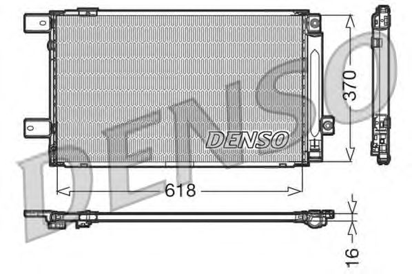 Радіатор кондиціонера DENSO DCN50005