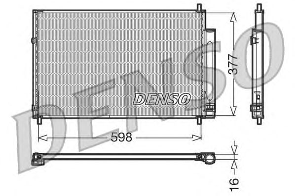 Радиатор кондиционера DENSO DCN50006