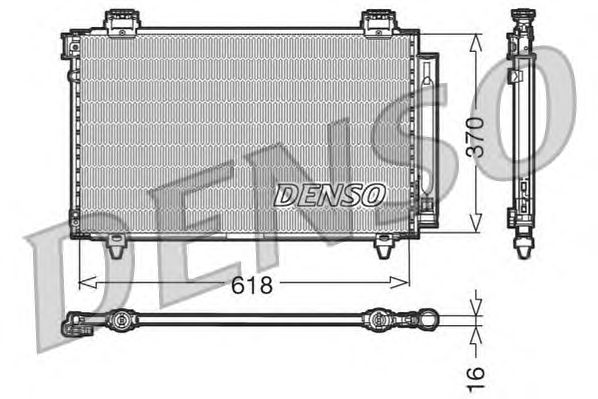 Радіатор кондиціонера DENSO DCN50009
