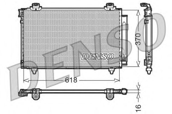 Радиатор кондиционера DENSO DCN50012