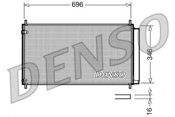 Радиатор кондиционера DENSO DCN50022