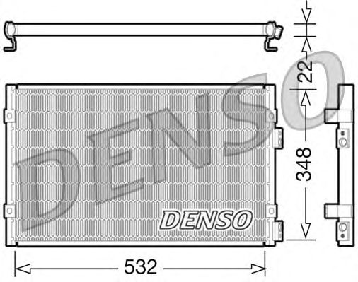 Радіатор кондиціонера DENSO DCN06002