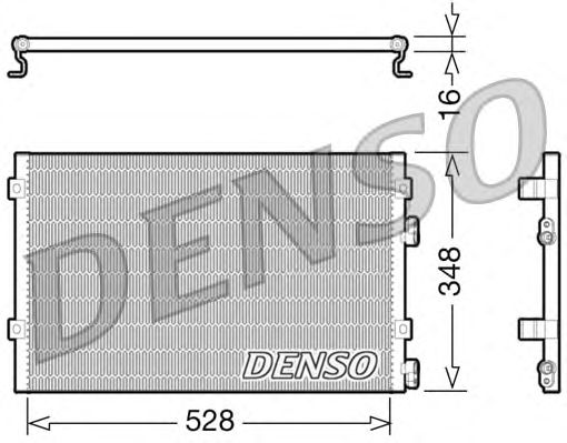 Радіатор кондиціонера DENSO DCN06004