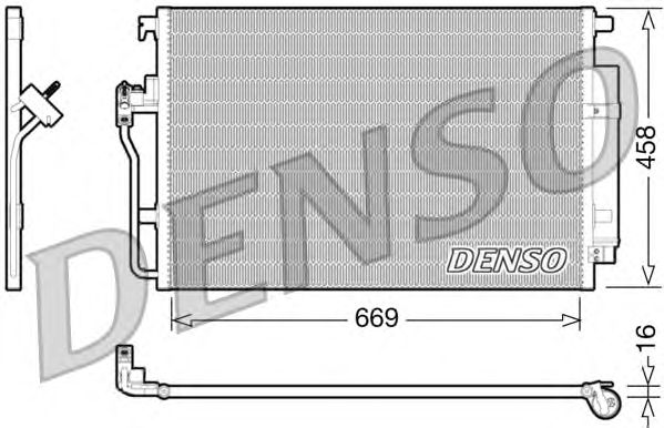 Радиатор кондиционера DENSO DCN17056