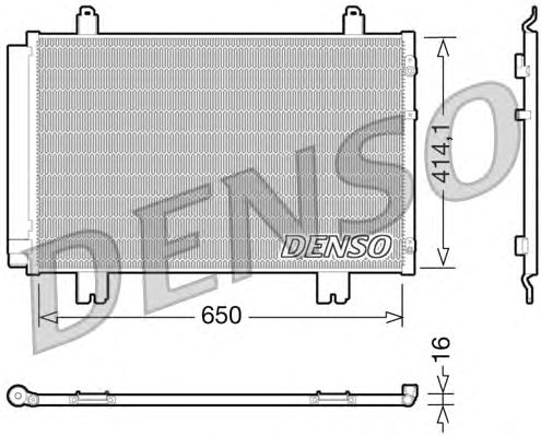 Радіатор кондиціонера DENSO DCN51009