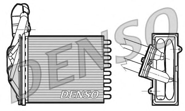Радиатор отопителя DENSO DRR09042