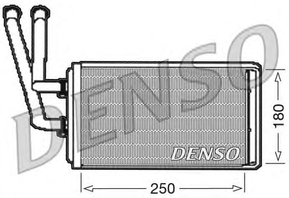 Радиатор отопителя DENSO DRR09100