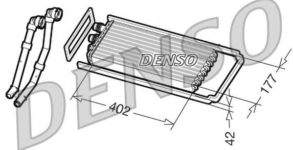 Радиатор отопителя DENSO DRR12100