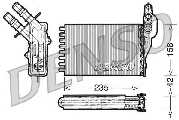 Радиатор отопителя DENSO DRR23001