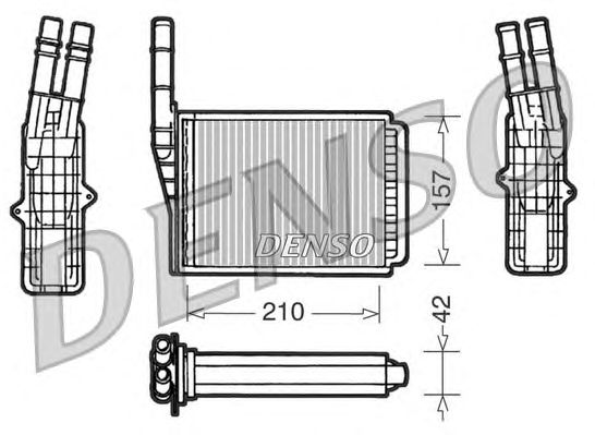 Радиатор отопителя DENSO DRR23013