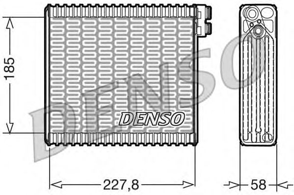 Испаритель кондиционера DENSO DEV09011
