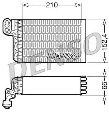 Испаритель кондиционера DENSO DEV09015