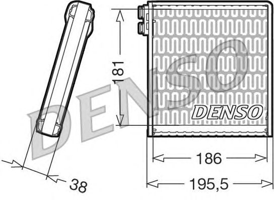 Испаритель кондиционера DENSO DEV09103