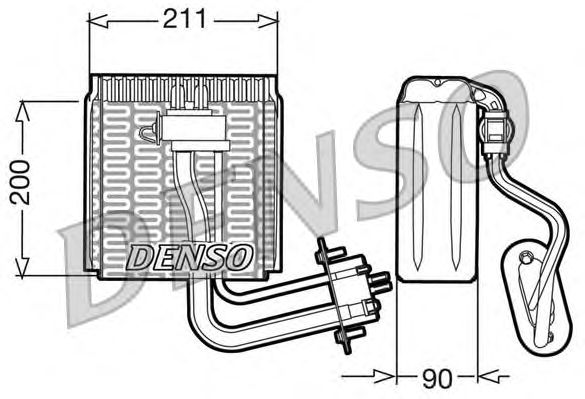Испаритель кондиционера DENSO DEV12002