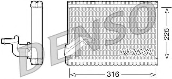 Испаритель кондиционера DENSO DEV21003