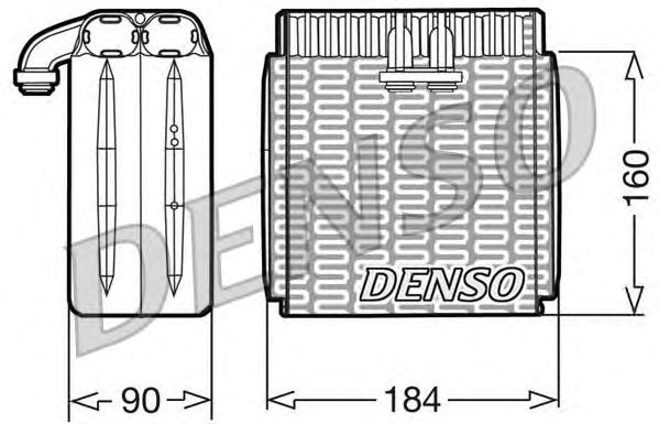 Испаритель кондиционера DENSO DEV23001