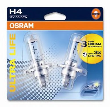Лампа накаливания OSRAM 64193ULT-02B OSRAM ULTRA LIFE (фара дальнего света, противотуманная фара)