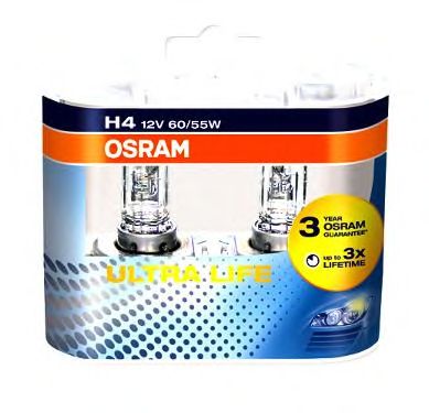 Лампа накаливания OSRAM 64193ULT-HCB OSRAM ULTRA LIFE (фара дальнего света, противотуманная фара)