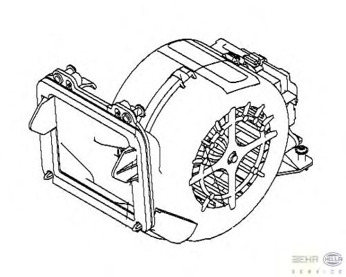 Вентилятор салона HELLA 8EW 009 157-071