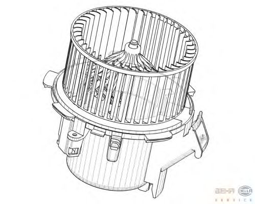 Вентилятор салона HELLA 8EW 009 158-211