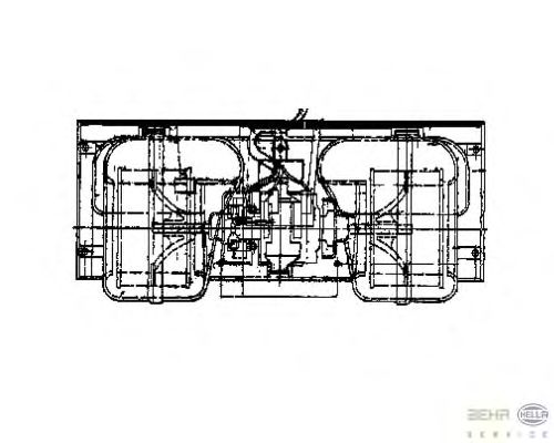 Вентилятор салона HELLA 8EW 009 158-481