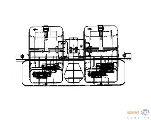 Вентилятор салона HELLA 8EW 009 158-571
