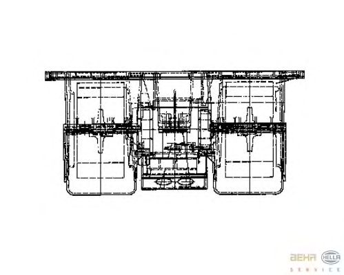 Вентилятор салона HELLA 8EW 009 160-721