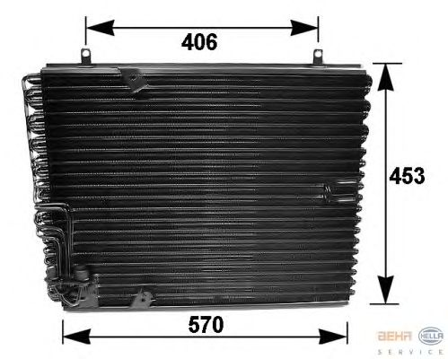Радіатор кондиціонера HELLA 8FC 351 035-041