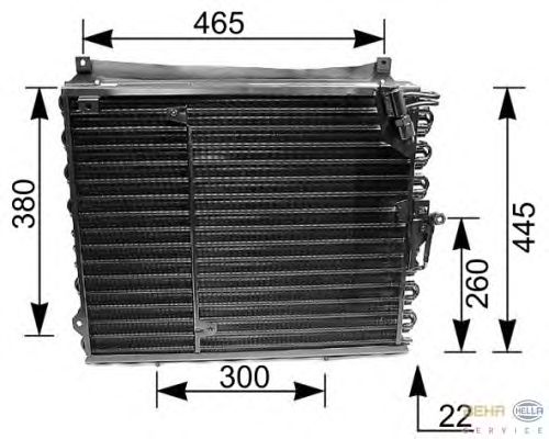 Радіатор кондиціонера HELLA 8FC 351 035-191